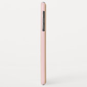 Moderne Roze Perzik Taffy Gestreepte Case-Mate iPhone Case (Achterkant/links)