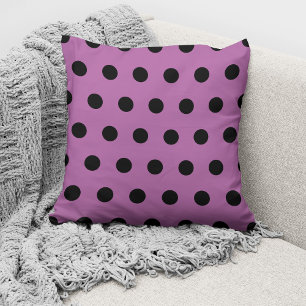 Moderne roze polka stippen patroon kussen