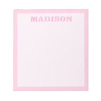 Moderne Roze Rand Minimalistische Monogram