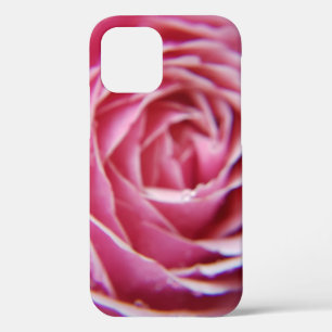  moderne roze roos close-up iPhone 12 hoesje