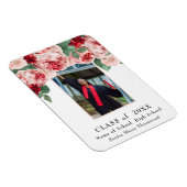 moderne, roze roze afstuderen aankondiging magneet (Rechterzijde)