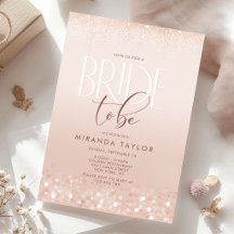 Moderne Roze Roze Gouden Glitter Bruiloft Feest