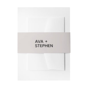 Moderne roze roze minimalistische persoonlijke bru uitnodigingen wikkel