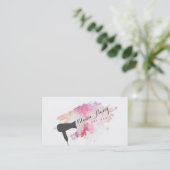 moderne roze roze roze roze rotsbalk visitekaartje (Staand voorkant)