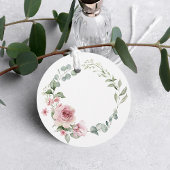 Moderne Roze Rozen Script Afstudeerproject Bedankjes Labels