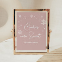 Moderne Roze Sneeuwvlokken Baby's Zijn Zoet