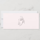 Moderne Roze Spa Salon of Diensten Gift Kaart (Achterkant)