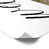 Moderne Roze Strik Coquette Afstudeerceremonie Mut Poster (Hoek)