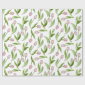 Moderne Roze Tulp Cadeaupapier (Vlak)
