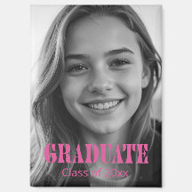 Moderne Roze Typografie Afstudeerfoto