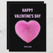 Moderne Roze Valentijnse Kaart Business (Voorkant / Achterkant)