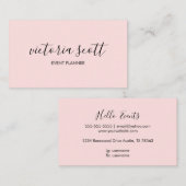 Moderne roze Visitekaartjes (Voorkant / Achterkant)