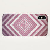 Moderne Roze & Witte Gradatie Vierkanten Case-Mate iPhone Case (Achterkant (horizontaal))