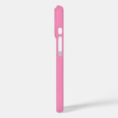 Moderne Roze Witte Monogram Naam Case-Mate iPhone Case (Achterkant / Links)