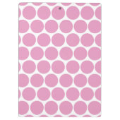 MODERNE ROZE, WITTE STIPPEN KLEMBORD (Achterkant)