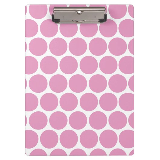 MODERNE ROZE, WITTE STIPPEN KLEMBORD (Voorkant)