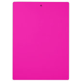Moderne Roze Zwarte Script Monogram Klembord (Achterkant)