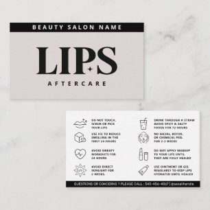 Moderne roze zwenkbrauwen Aftercare PMU Brow Instr Visitekaartje