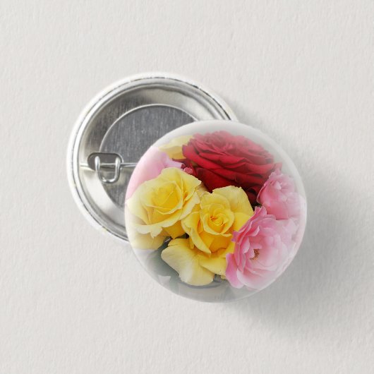 Moderne Rozen Button (Voorkant /achterkant)