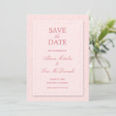 Moderne Rozen Chous Wedding Save The Date (Staand voorkant)