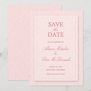 Moderne Rozen Chous Wedding Save The Date