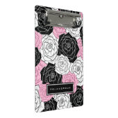 Moderne rozen mini klembord (Schuin)