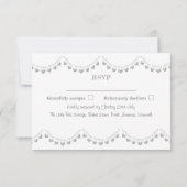 Moderne RSVP 70e platina trouwdag (Achterkant)