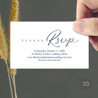 Moderne RSVP-huwelijksuitnodiging, via website