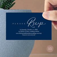 Moderne RSVP-huwelijksuitnodiging, via website