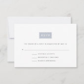 Moderne RSVP-Kaart | Leisteen RSVP Kaartje (Voorkant)