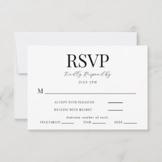 Moderne RSVP-kaart voor calligrafie RSVP Kaartje