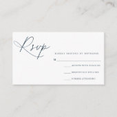 Moderne RSVP-kaart voor script Informatiekaartje (Voorkant)