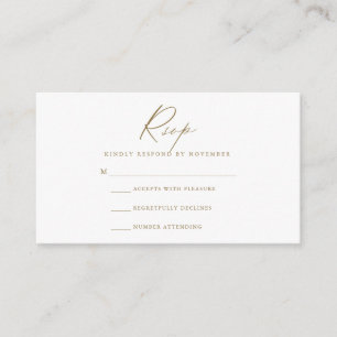 Moderne RSVP-kaart voor script Informatiekaartje