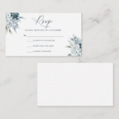 Moderne RSVP-kaart voor script Informatiekaartje (Voorkant / Achterkant)