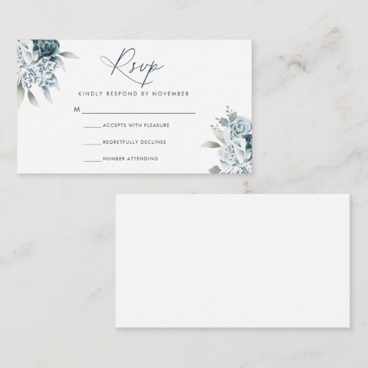 Moderne RSVP-kaart voor script Informatiekaartje (Voorkant / Achterkant)