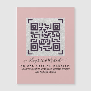 Moderne RSVP met QR-CODE - ELKE KLEUR