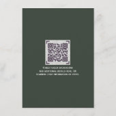 Moderne RSVP met QR-CODE - ELKE KLEUR Informatiekaartje (Achterkant)