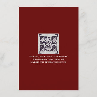 Moderne RSVP met QR-CODE - ELKE KLEUR Informatiekaartje