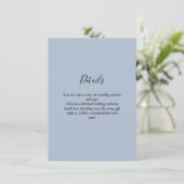 Moderne RSVP met QR-CODE - ELKE KLEUR Informatiekaartje (Staand voorkant)
