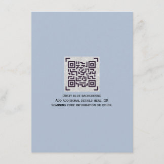 Moderne RSVP met QR-CODE - ELKE KLEUR Informatiekaartje