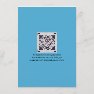 Moderne RSVP met QR-CODE - ELKE KLEUR Informatiekaartje