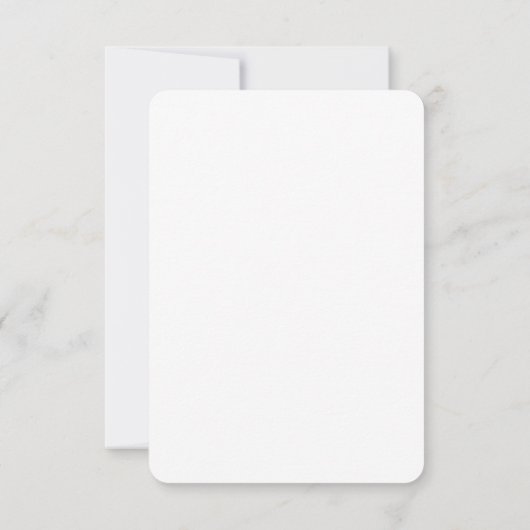 Moderne RSVP met zwart en wit huwelijk met QR-code (Achterkant)