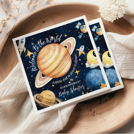 Moderne ruimte buitenste sterrenstelsel servet