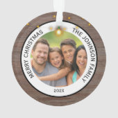 Moderne Russe Agritourisme Famille Photo Noël (dos)