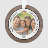 Moderne Russe Agritourisme Famille Photo Noël (devant)