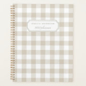 Moderne Russe Buffalo Beige Check Planner (Devant)