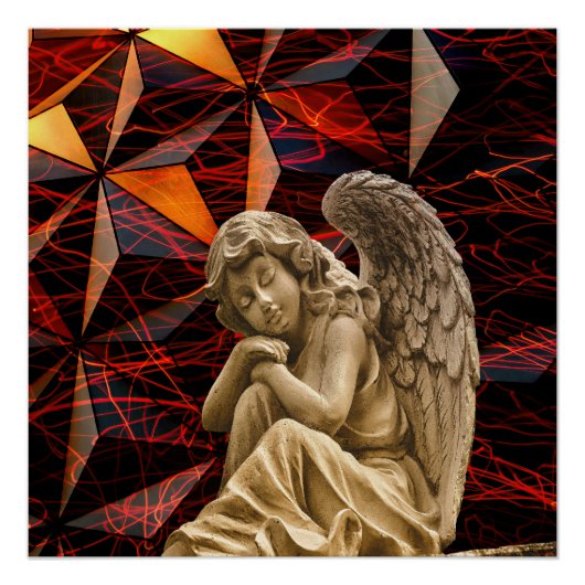 moderne rustende engel perfect poster (Voorkant)
