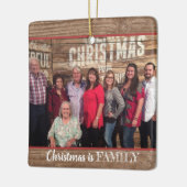 Moderne Rustic Custom 2-foto's Keramisch Ornament (Links)