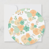 Moderne Rustic Floral Thanksgiving - menukaart Kaart (Achterkant)