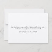 Moderne Rustic Greenery Business - Hartelijk dank Bedankkaart (Achterkant)